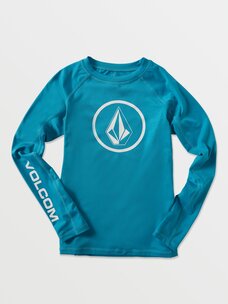 Volcom Big Boys Lido Solid Long Sleeve Rashguard | Barrier Reef