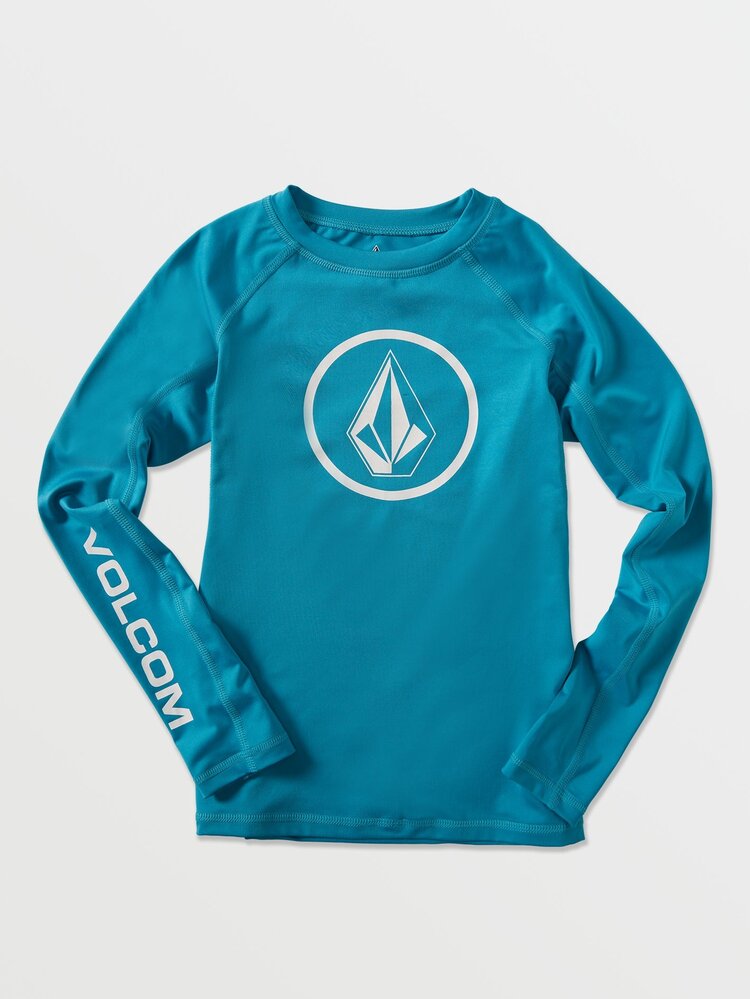 Volcom Big Boys Lido Solid Long Sleeve Rashguard | Barrier Reef