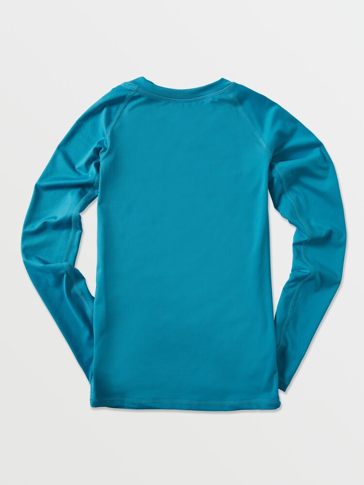 Volcom Big Boys Lido Solid Long Sleeve Rashguard | Barrier Reef