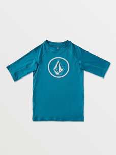 Volcom Big Boys Lido Solid Short Sleeve Rashguard | Barrier Reef