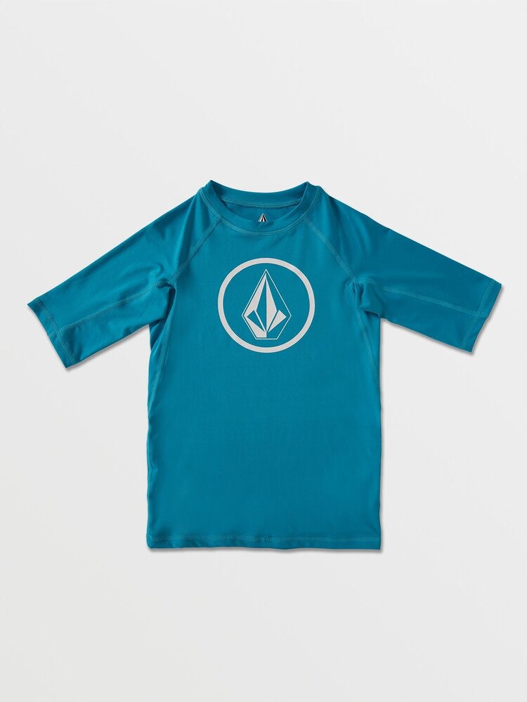 Volcom Big Boys Lido Solid Short Sleeve Rashguard | Barrier Reef