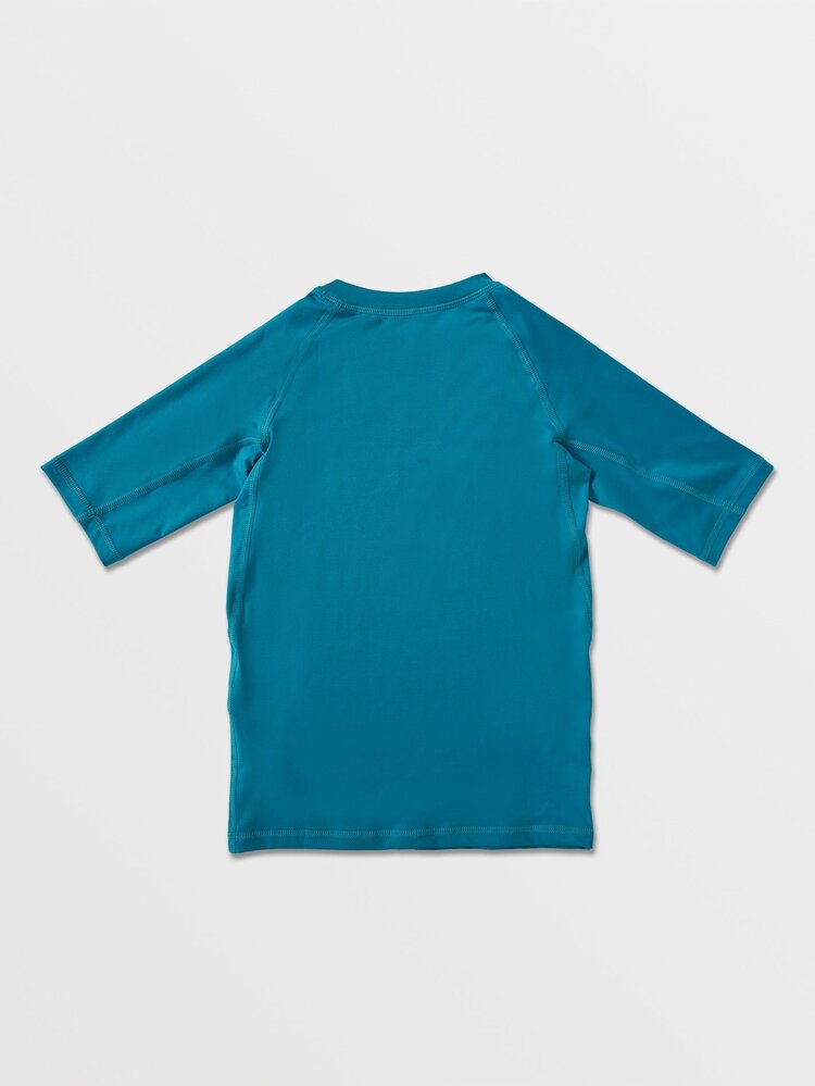 Volcom Big Boys Lido Solid Short Sleeve Rashguard | Barrier Reef