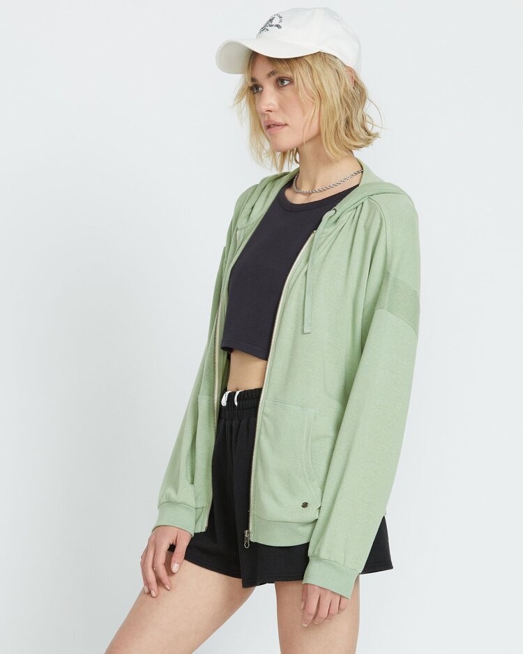 Volcom Volcom Lived in Lounge Frenchie Zip Hoodie | Grass Green