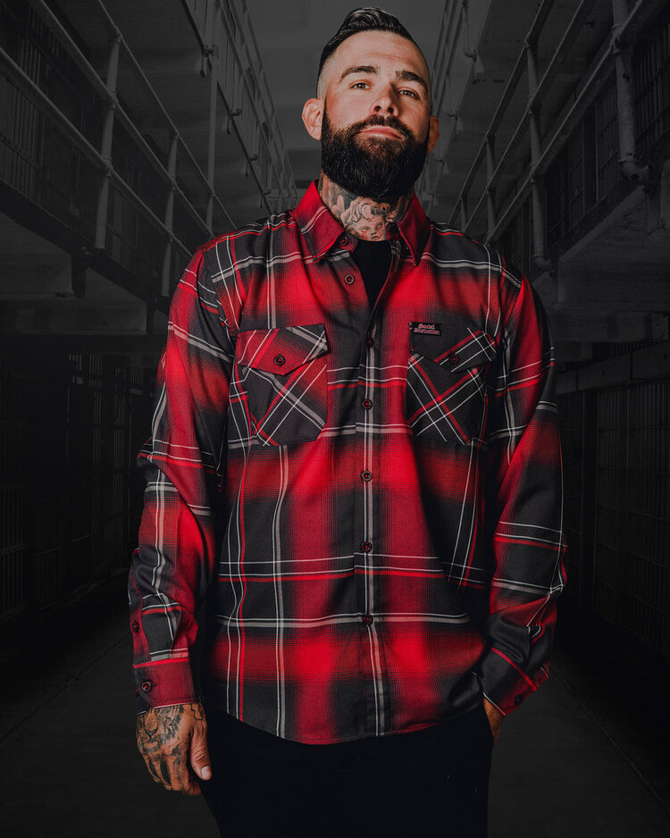 Dixxon Social Distortion Flannel Prison Bound Flannel