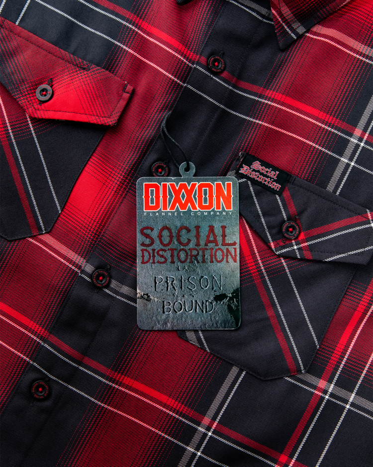 Dixxon Social Distortion Flannel Prison Bound Flannel