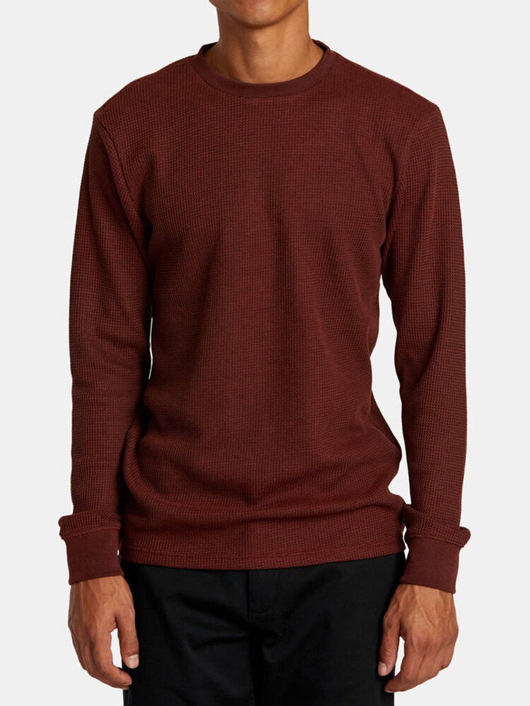 RVCA RVCA Dayshift Thermal Long Sleeve | Red Earth