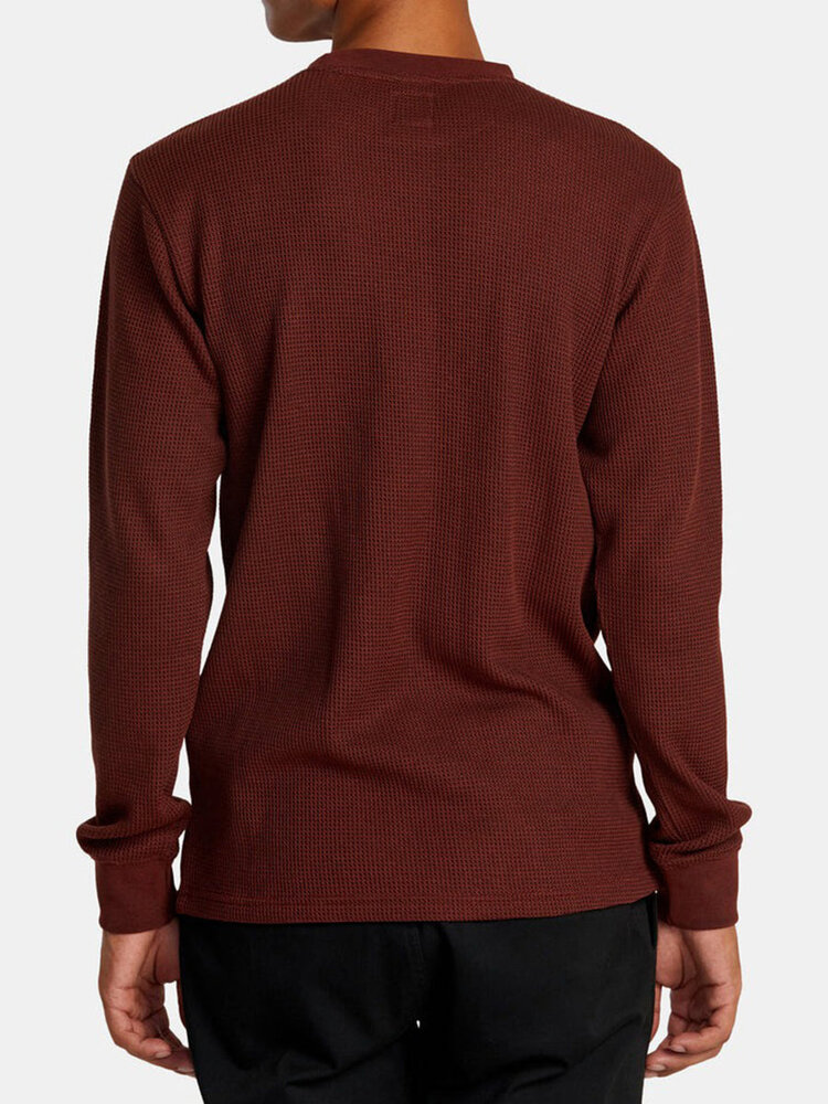 RVCA RVCA Dayshift Thermal Long Sleeve | Red Earth