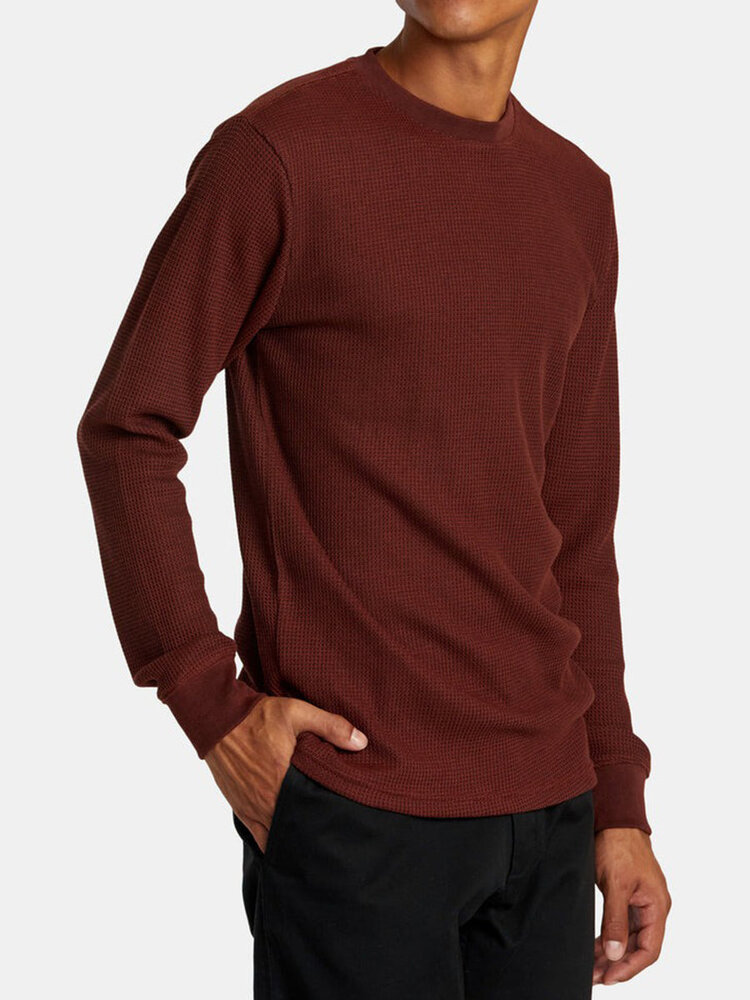 RVCA RVCA Dayshift Thermal Long Sleeve | Red Earth