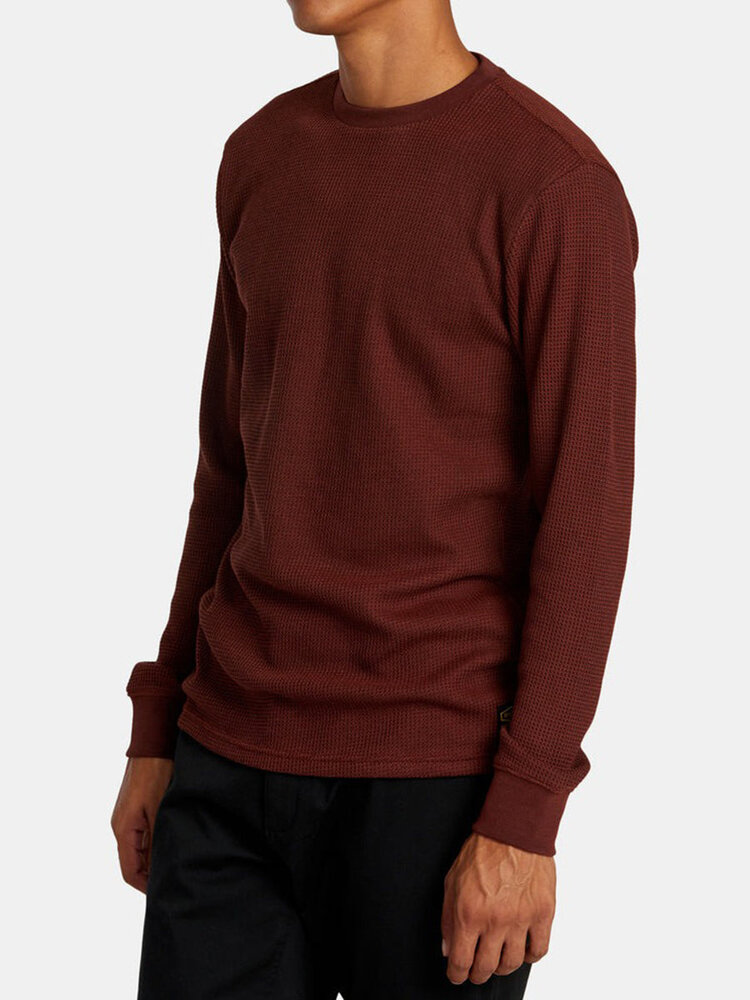 RVCA RVCA Dayshift Thermal Long Sleeve | Red Earth