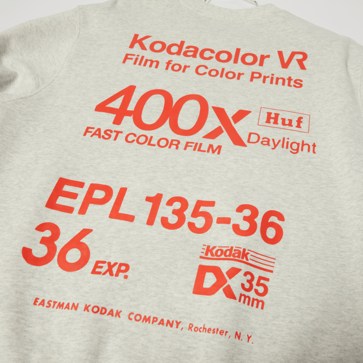 HUF Huf x Kodak Golden Hour Crewneck | Ash