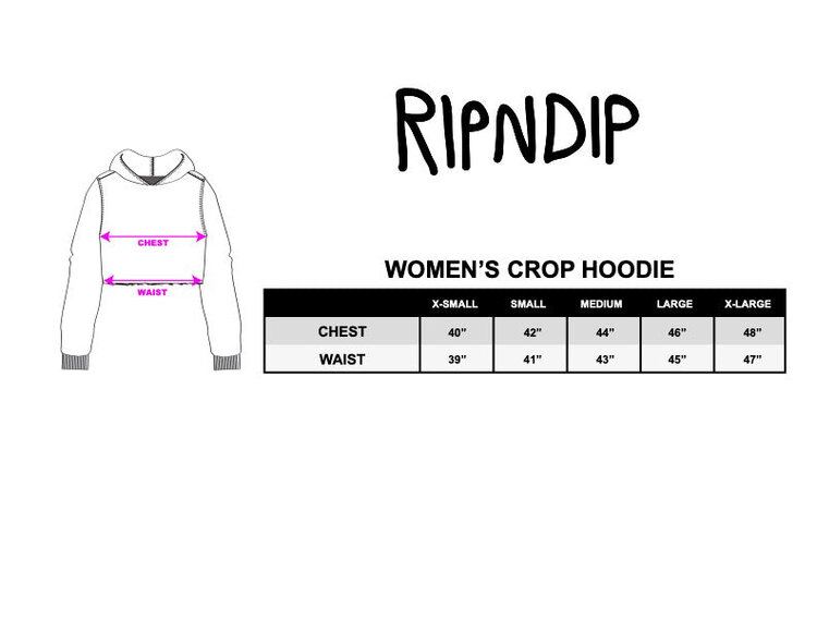 Ripndip Ripndip Womens Great Wave Cropped Hoodie | Powder Blue