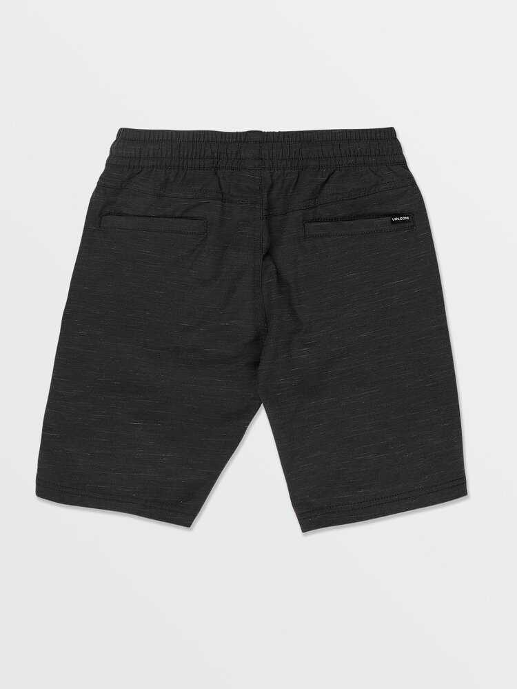 Volcom Volcom Big Boys Understoned Elastic Waist Hybrid Shorts | Black