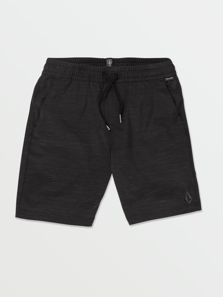 Volcom Volcom Big Boys Understoned Elastic Waist Hybrid Shorts | Black
