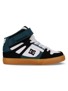DC DC Kids Pure Hi Top Ev Shoes | BlackGreenGum | BlackGreenGum