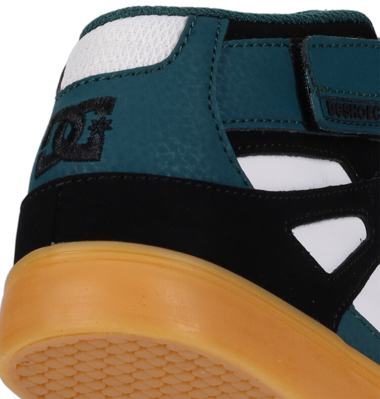DC Kids' Pure Hi Top Ev Shoes | BlackGreenGum | BlackGreenGum
