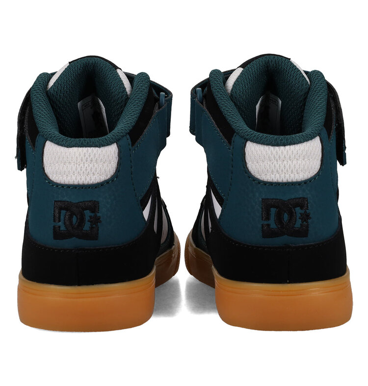 DC Kids' Pure Hi Top Ev Shoes | BlackGreenGum | BlackGreenGum