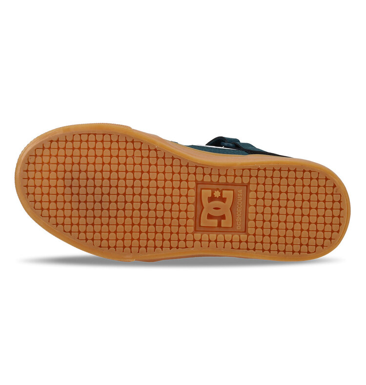 DC DC Kids Pure Hi Top Ev Shoes | BlackGreenGum | BlackGreenGum