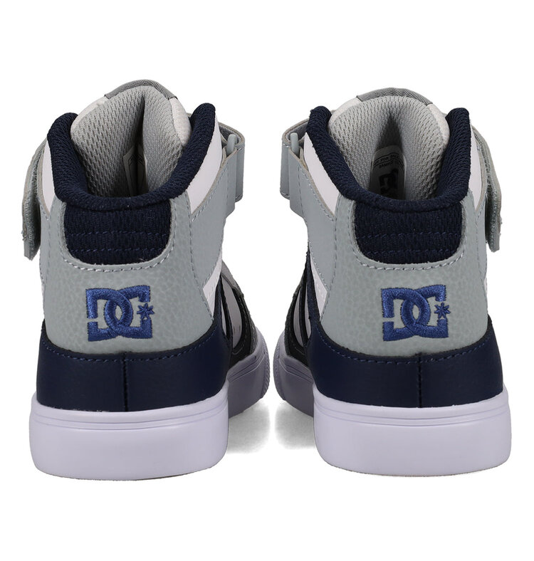 DC DC Kids Pure Hi Top Ev Shoes | GreyBlueWhite | GreyBlueWhite