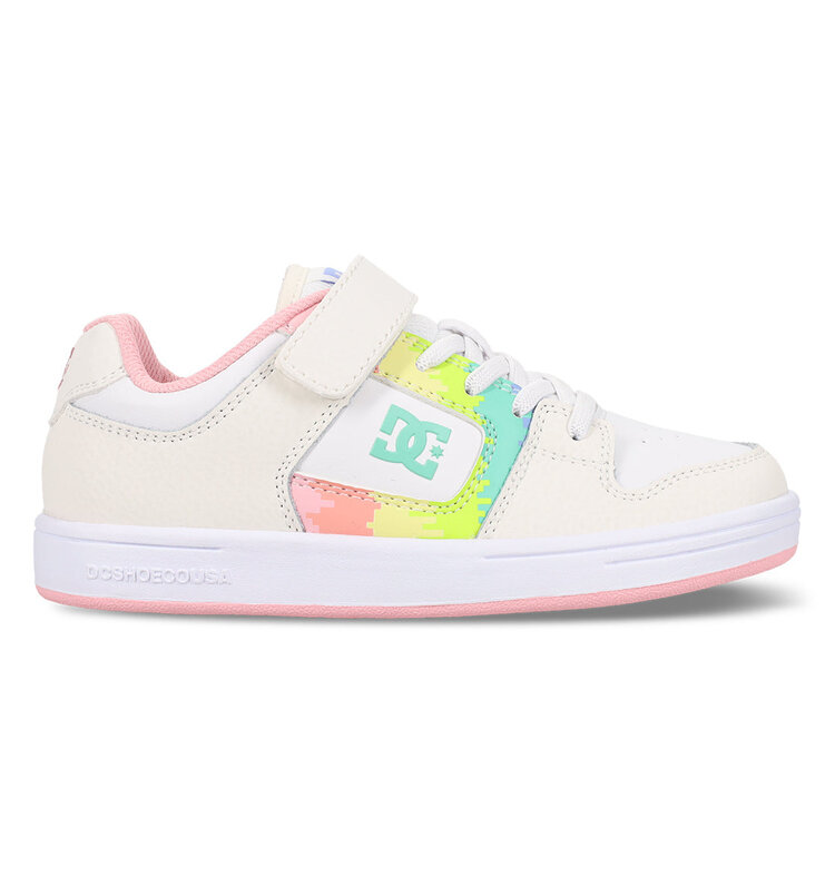 DC DC Kids Manteca 4 V Shoes | WhitePinkMulti | WhitePinkMulti