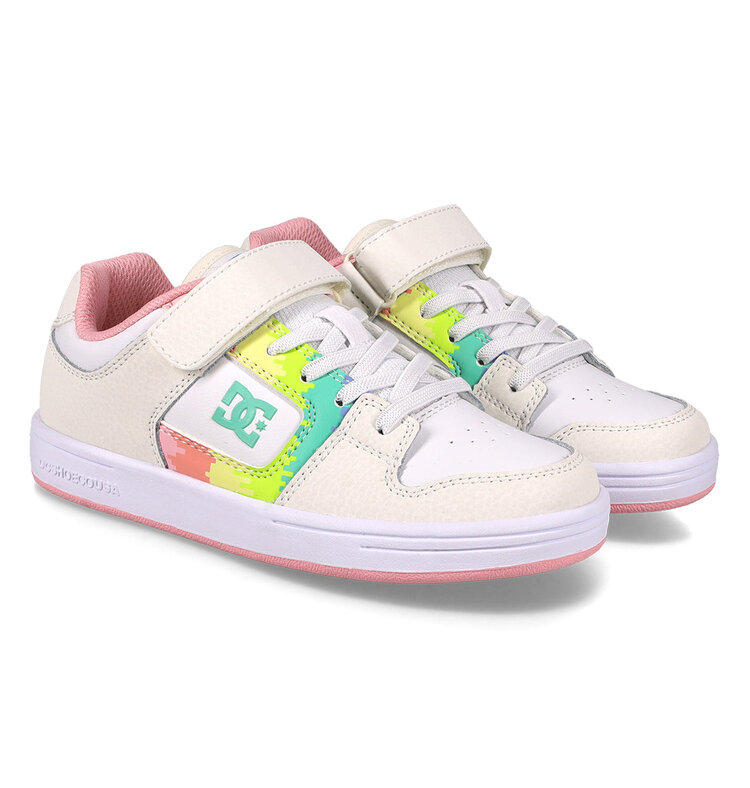 DC Kids' Manteca 4 V Shoes | WhitePinkMulti | WhitePinkMulti