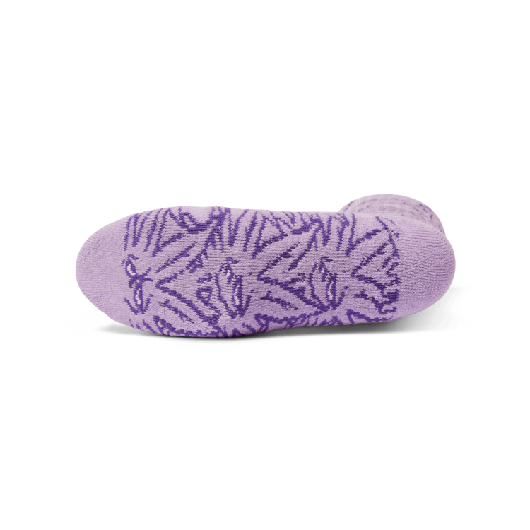 HUF Green Buddy Pattern Sock | Purple