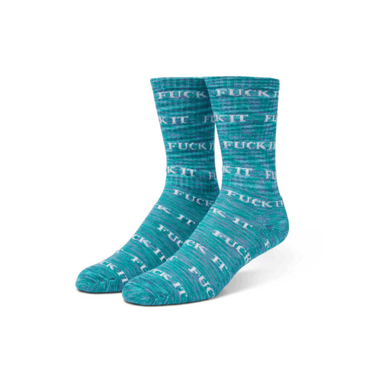 HUF HUF Fuck It Marled Sock | Sea Green
