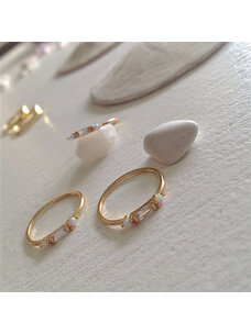 Pika & Bear Pika & Bear Balmoral Opal Crystal Ring | Gold