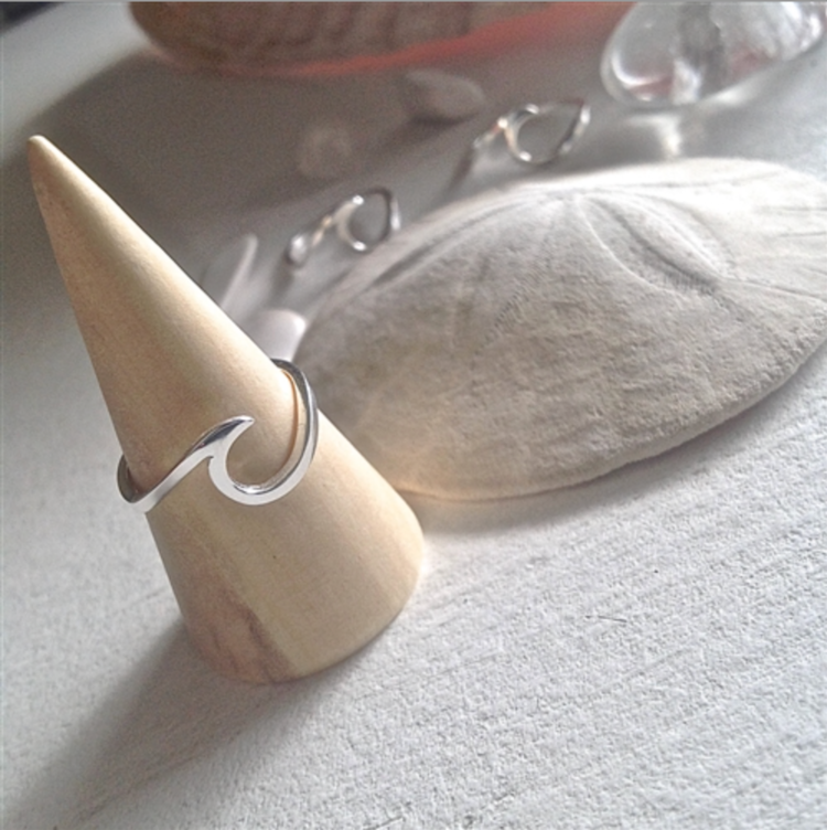 Pika & Bear Pika & Bear Tofino Breaking Wave Ring | Sterling Silver