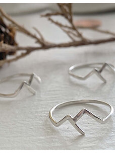 Pika & Bear Pika & Bear Capilano Mountain Range Ring | Sterling Silver