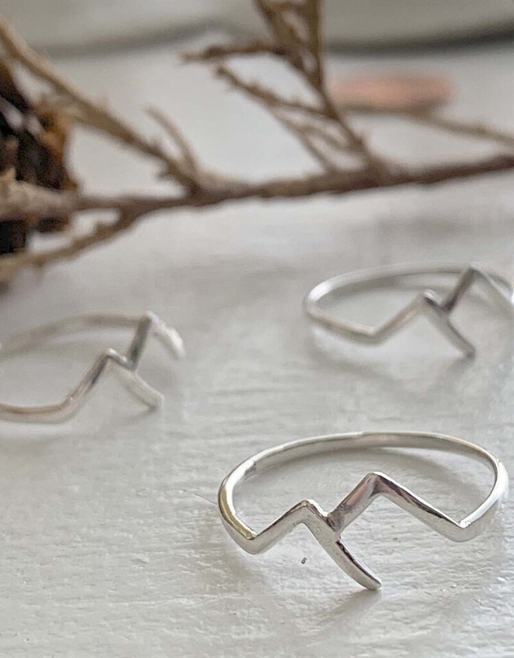 Pika & Bear Pika & Bear Capilano Mountain Range Ring | Sterling Silver