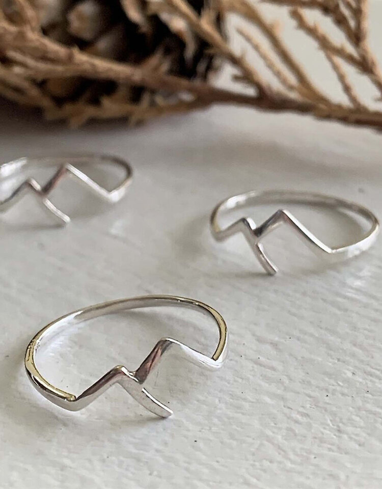 Pika & Bear Capilano Mountain Range Ring | Sterling Silver
