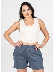 C'est Moi C'est Moi Bamboo Rib Deep Scoop Neck Tank OS | Ivory