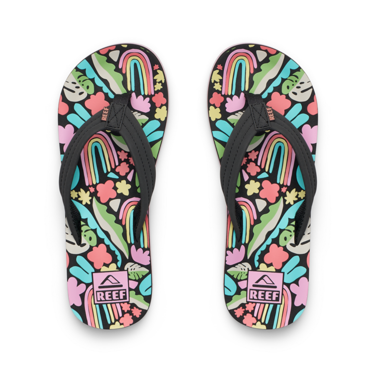 Reef Kids' Ahi Girls Sandals | Tropical Rainbow