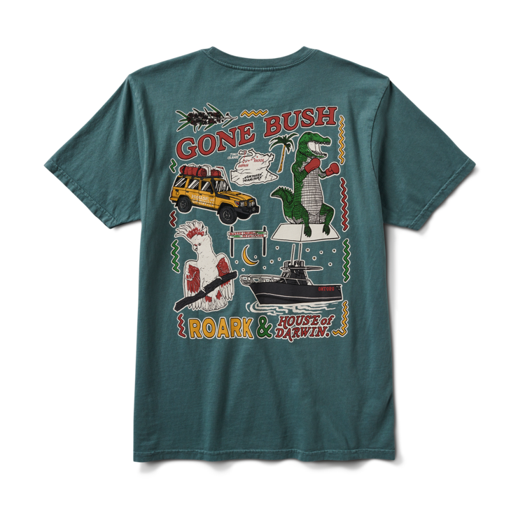 Roark Roark H.O.D Postcard Premium Tee | Forest