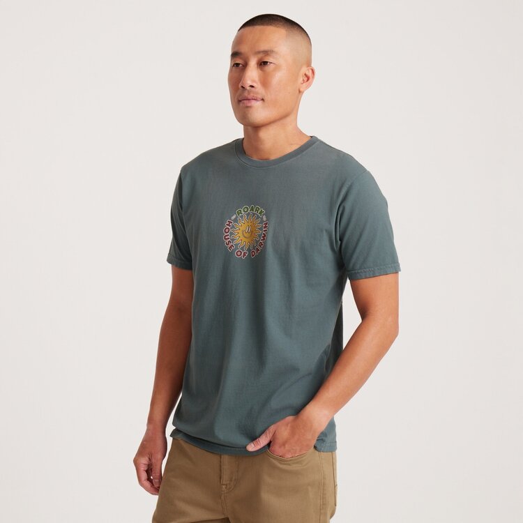 Roark Roark H.O.D Postcard Premium Tee | Forest