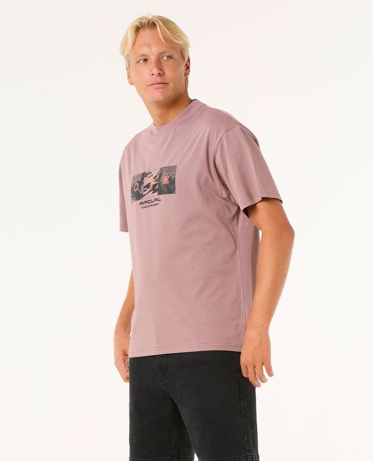Rip Curl Search Grid Tee | Twilight Mauve