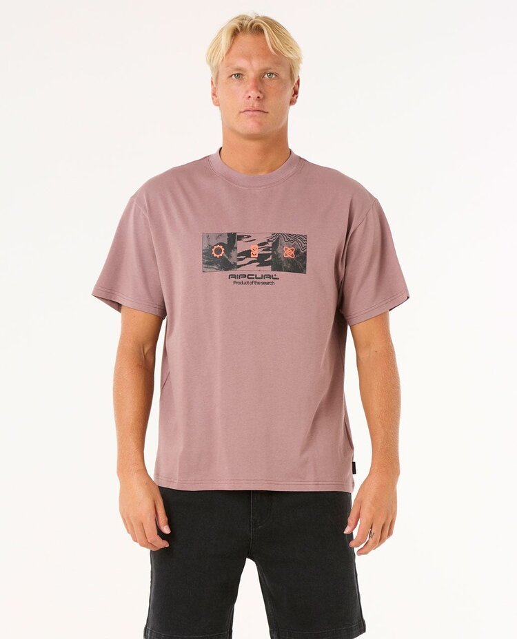 Rip Curl Search Grid Tee | Twilight Mauve