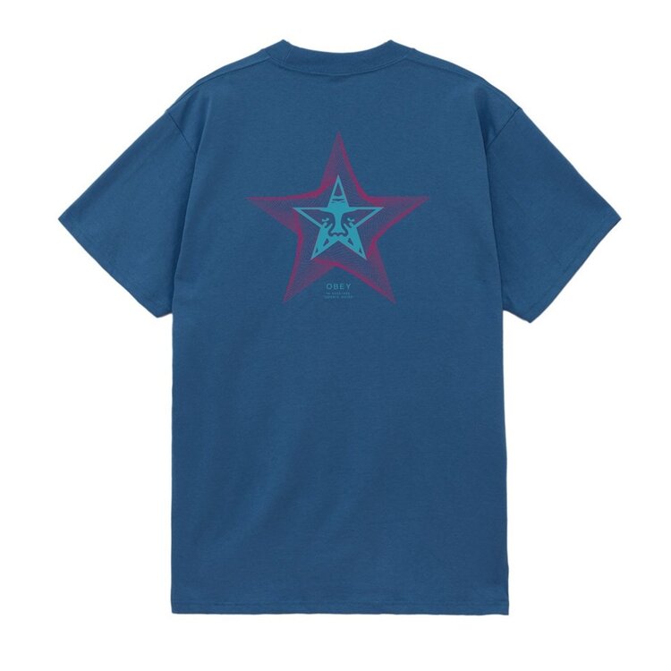 Obey Obey Cosmic Noise Tee | Harbor Blue