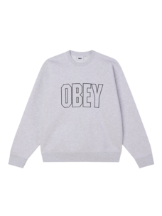 Obey Digable Crew Fleece | Ash Grey