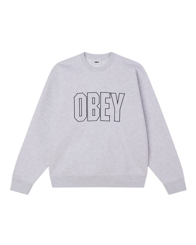 Obey Digable Crew Fleece | Ash Grey