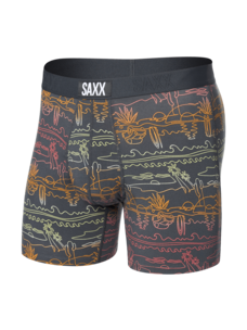 Saxx Saxx Ultra Super Soft Boxer Brief Fly | Summer RoadtripEbony