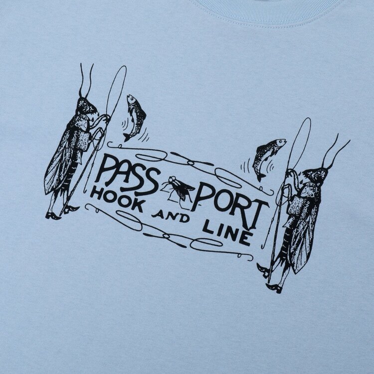 Pass~Port Pass~Port Hook  Line Tee | Stonewash Blue