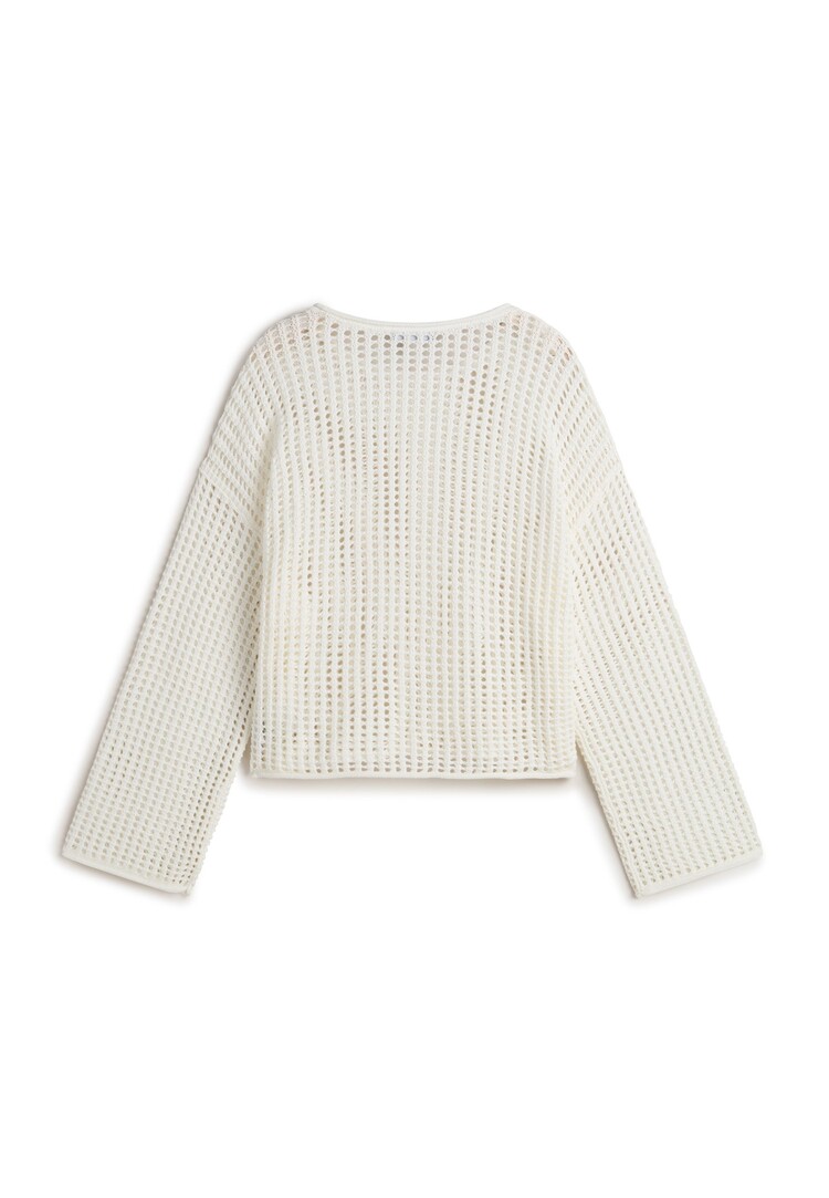 Vans Vans Mila Open Knit Crop Crew Sweater | Marshmallow