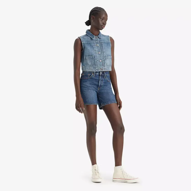 Levi's 501 Mid Thigh Shorts | Pleased To Meet You  Blue
