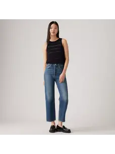 Levi's Ribcage Straight Ankle Jeans | On My Honor  Dark Wash