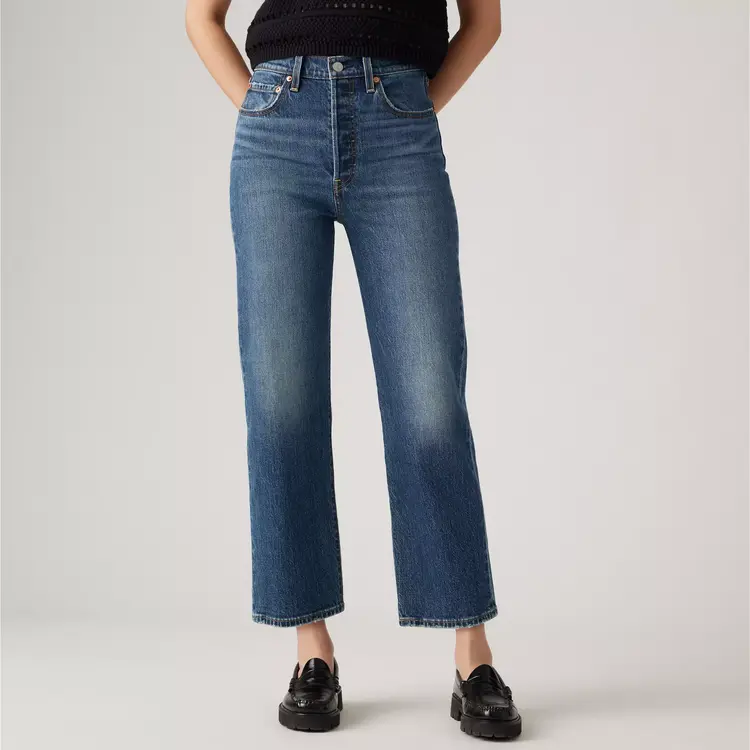 Levi's Ribcage Straight Ankle Jeans | On My Honor  Dark Wash