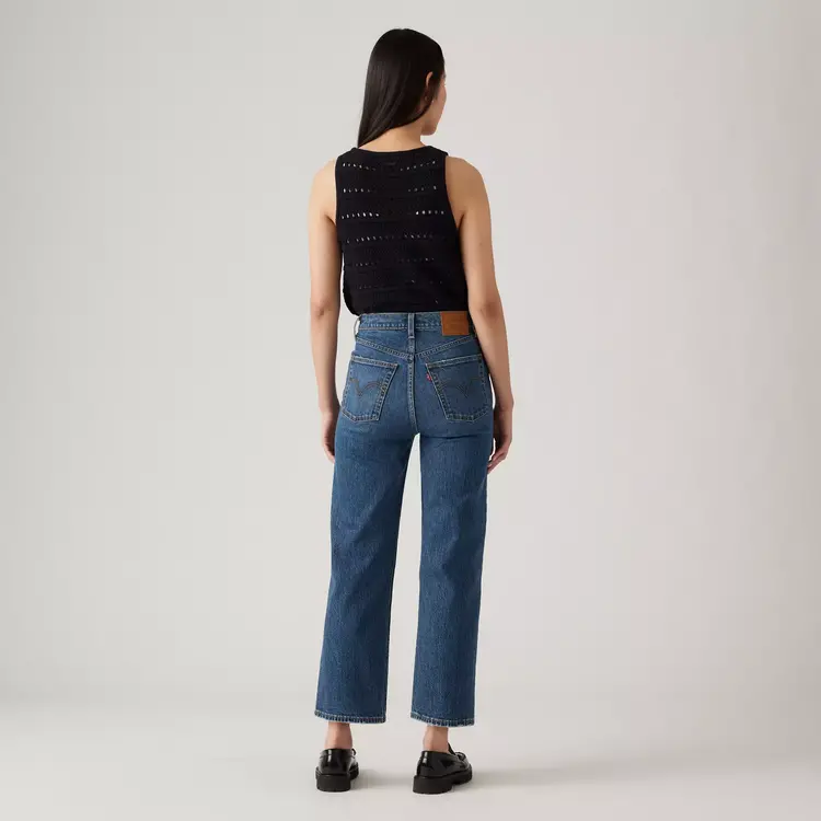 Levi's Ribcage Straight Ankle Jeans | On My Honor  Dark Wash