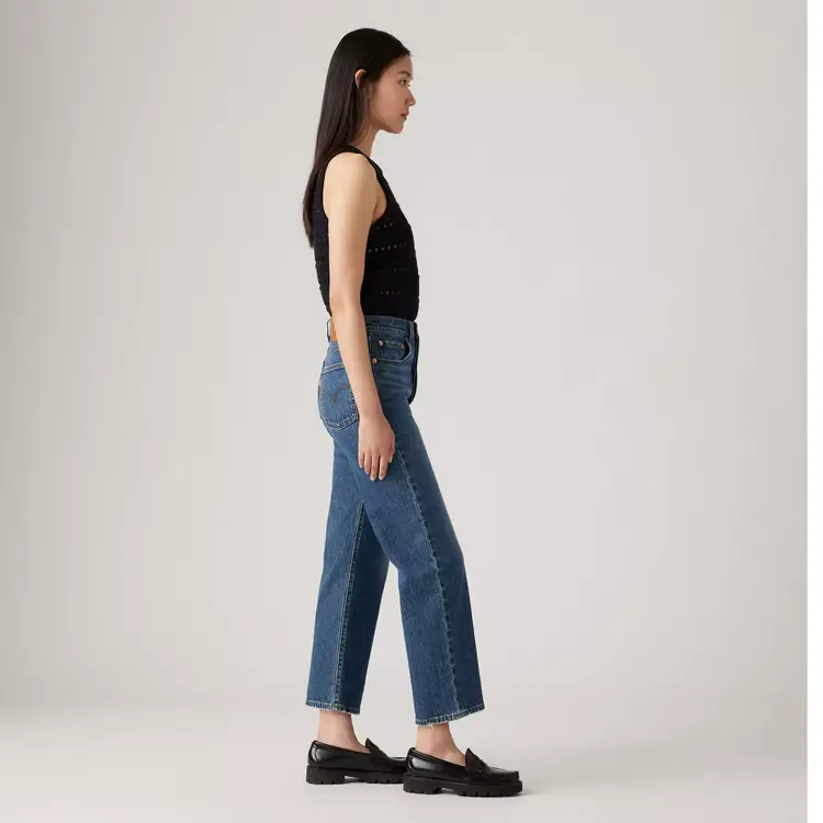 Levi's Ribcage Straight Ankle Jeans | On My Honor  Dark Wash
