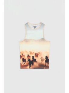 Dickies Dickies Womens Running Wild Top | Oak Buff