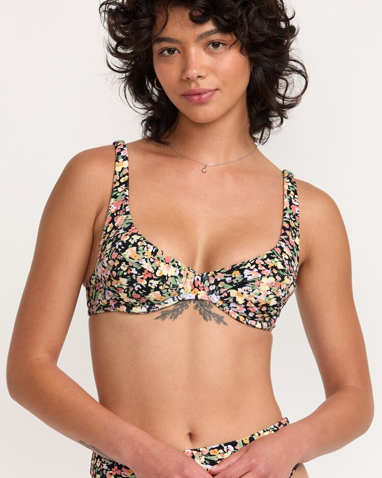 RVCA Quincy Underwire Bikini Top | Multi